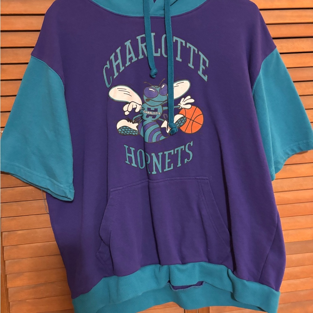 Charlotte Hornets Kids Hoodie - Purple and Teal